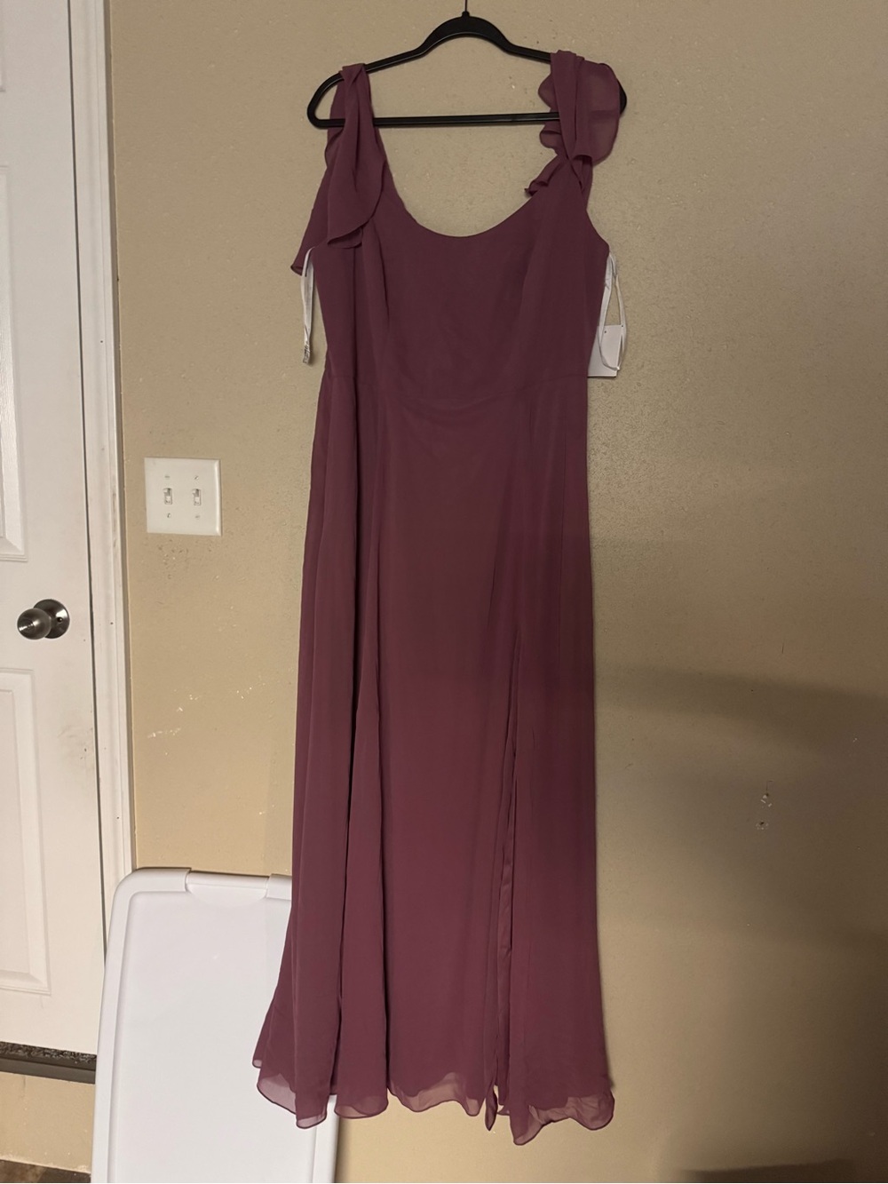 Celebrate It Dusty Mauve Chiffon Sleeveless Gown